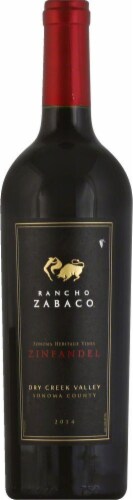 Rancho Zabaco Zinfandel Red Wine Perspective: front