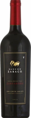 Rancho Zabaco Zinfandel Red Wine Perspective: front