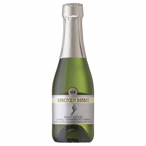 Barefoot Bubbly Brut Cuvee Champagne California Sparkling Wine Perspective: front