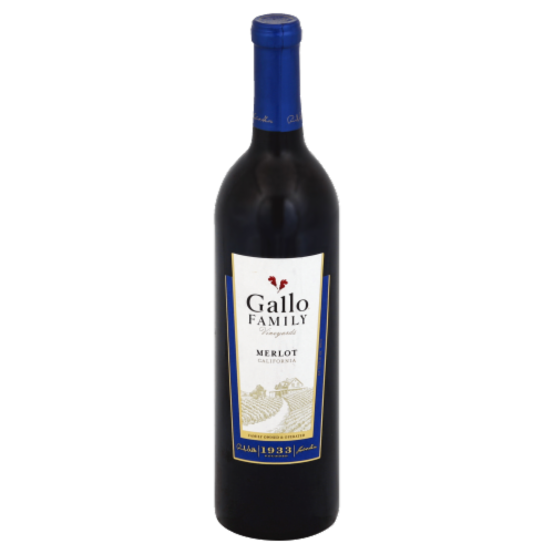 Gallo Family Vineyards Merlot California Red Wine Perspective: front