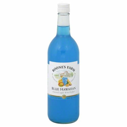 Boone's Farm Blue Hawaiian Apple Wine Flavored Hard Beverage Perspective: front
