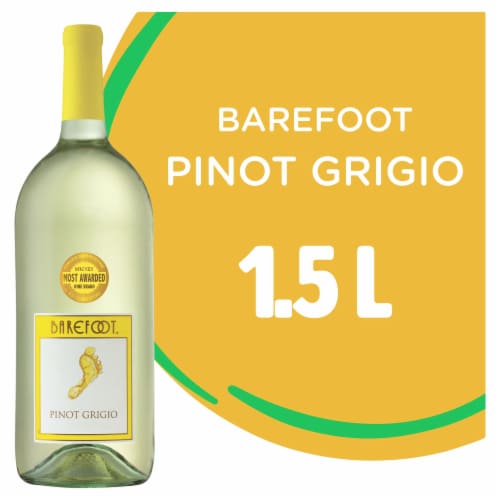 Barefoot Cellars Pinot Grigio White Wine 1.5L Perspective: front