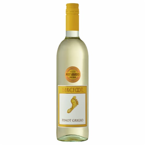 Barefoot Cellars Pinot Grigio White Wine 750ml Perspective: front