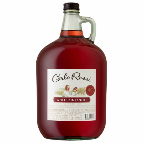Carlo Rossi White Zinfandel California Wine Perspective: front