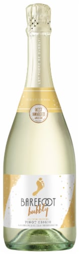 Barefoot Bubbly Pinot Grigio California Sparkling Wine Perspective: front