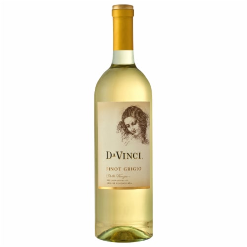 Da Vinci Pinot Grigio Italian White Wine Perspective: front