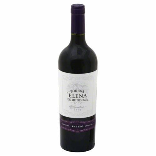Bodega Elena De Mendoza Malbec Perspective: front