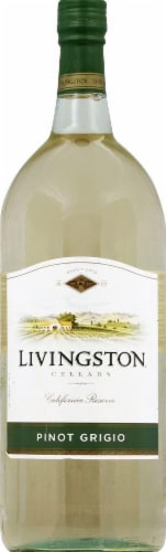 Livingston Cellars Pinot Grigio White Wine 1.5L Perspective: front