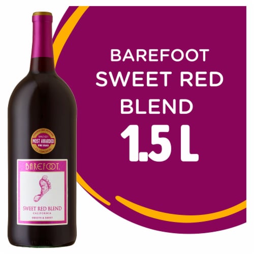 Barefoot Cellars Sweet Red Blend Red Wine 1.5L Perspective: front
