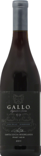 Gallo Signature Series Pinot Noir Santa Lucia Highlands Red Wine Perspective: front