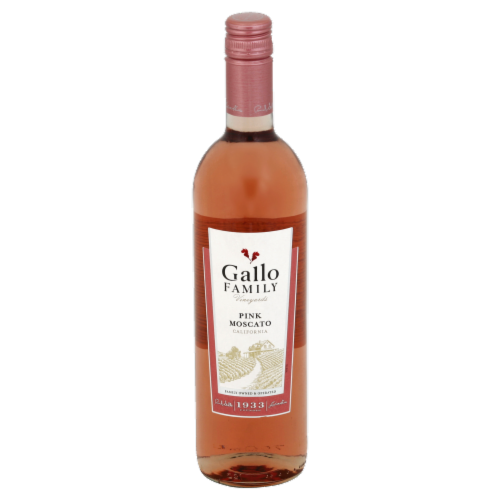 Gallo Family Vineyards Pink Moscato Wine Perspective: front