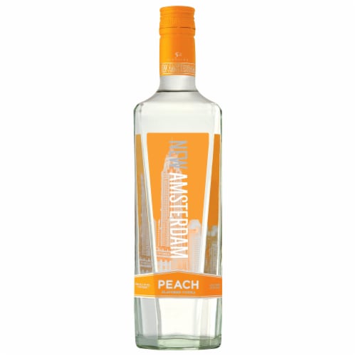New Amsterdam Peach Flavored Vodka Perspective: front