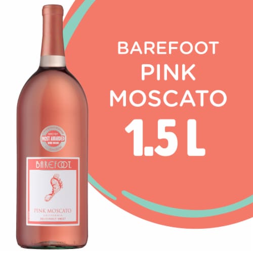 Barefoot Cellars Pink Moscato California Wine Perspective: front
