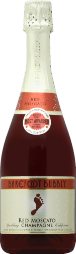 Barefoot Bubbly Red Moscato Sparkling Champagne Perspective: front