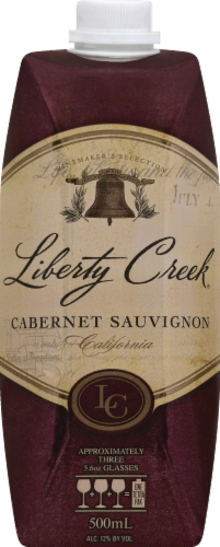 Liberty Creek Vineyards Cabernet Sauvignon California Red Wine Perspective: front