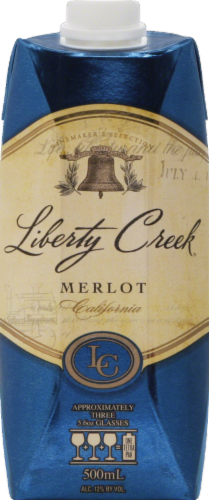 Liberty Creek Vineyards Merlot California Red Wine Perspective: front