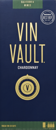 Vin Vault Box Chardonnay White Box Wine Perspective: front