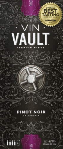 Vin Vault Pinot Noir Red Box Wine Perspective: front