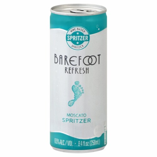 Barefoot Refresh Moscato Wine Spritzer Perspective: front