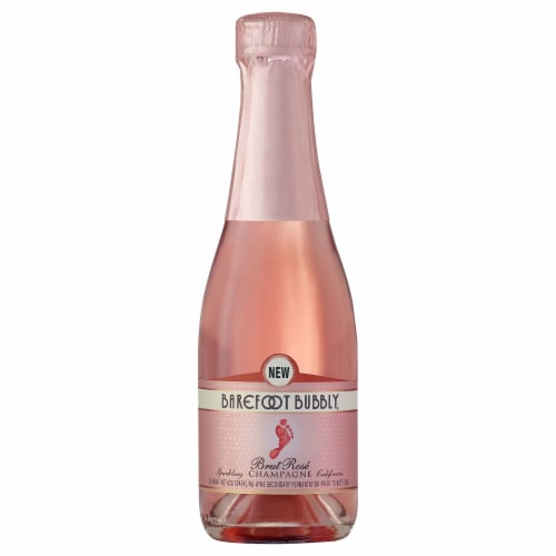 Barefoot Bubbly Brut Rose Champagne Perspective: front