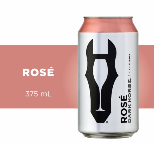 Dark Horse Rose Wine Can Perspective: front
