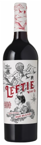Leftie Red Blend California Wine Perspective: front
