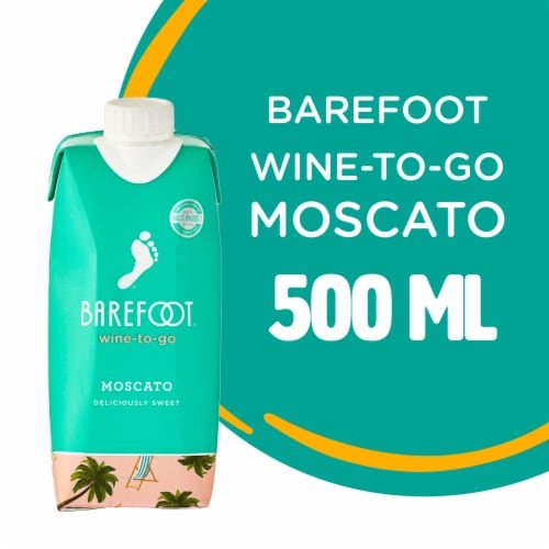 Barefoot-To-Go Moscato California White Wine Perspective: front