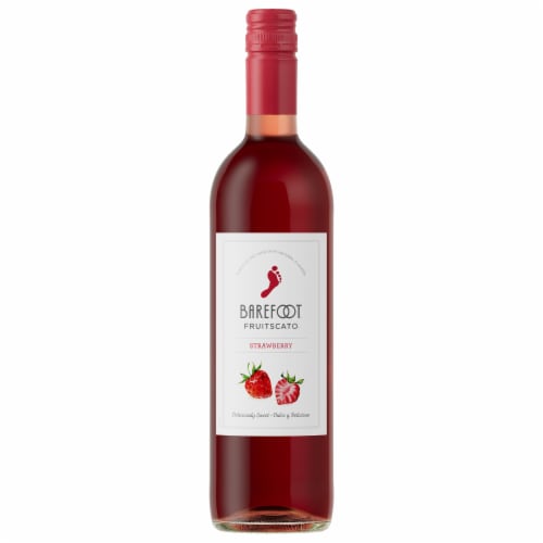 Barefoot® Fruitscato® Strawberry Moscato Sweet Wine Perspective: front