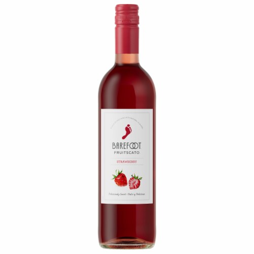 Barefoot® Fruitscato® Strawberry Moscato Sweet Wine Perspective: front