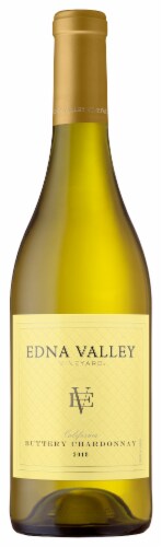Edna Valley Vineyard Buttery Chardonnay California White Wine Perspective: front
