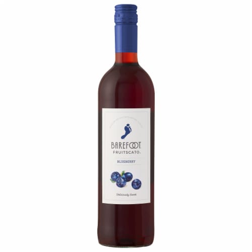 Barefoot Fruitscato Blueberry Moscato Sweet Wine Perspective: front