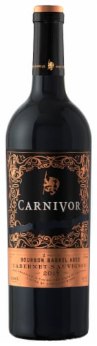 Carnivor Bourbon Barrel Aged Cabernet Sauvignon California Red Wine Perspective: front