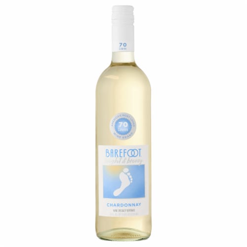 Barefoot Bright & Breezy Chardonnay California Low Calorie White Wine Perspective: front