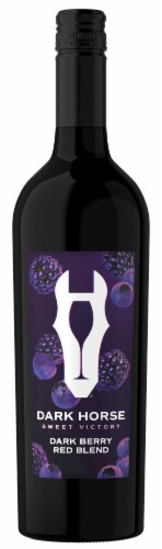 Dark Horse Sweet Victory Dark Berry Blend California Red Wine Perspective: front