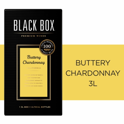 Black Box Buttery Chardonnay White Wine Perspective: front
