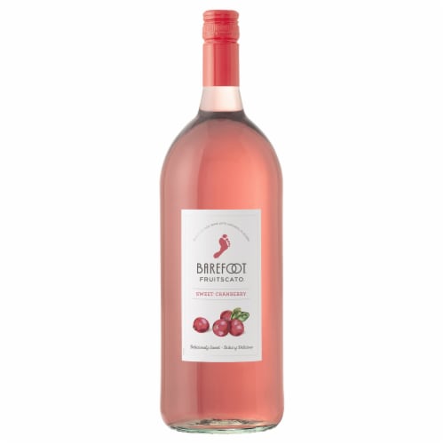 Barefoot Fruitscato Cranberry Moscato Sweet Wine Perspective: front