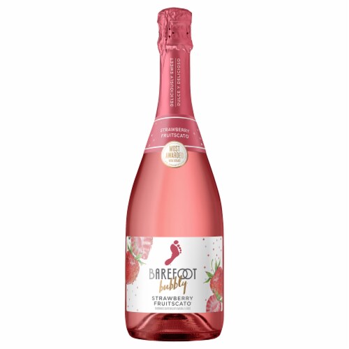 Barefoot Bubbly® Strawberry Fruitscato Sparkling Wine Perspective: front