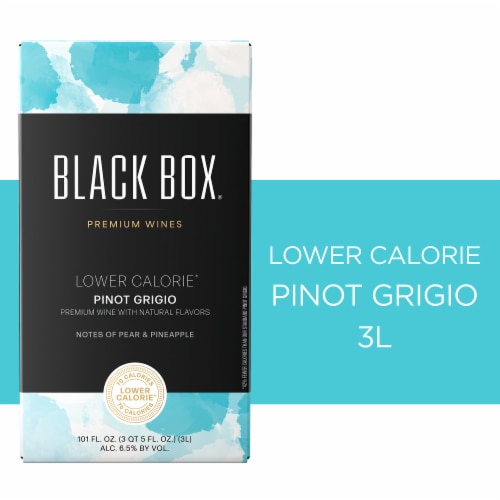 Black Box Pinot Grigio Lower Calorie White Wine Perspective: front