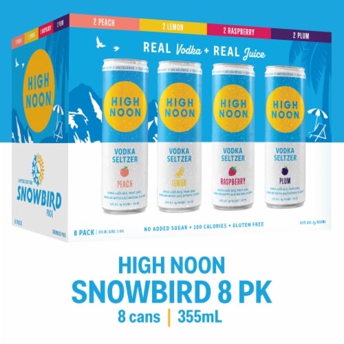 High Noon® Vodka Hard Seltzer Snowbird Variety Pack Perspective: front