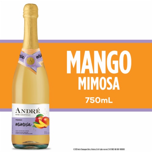 Andre Mango Mimosa California Ready to Drink Cocktail Sparkling Wine Perspective: front