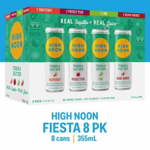 High Noon® Tequila Hard Seltzer Fiesta Variety Pack Perspective: front