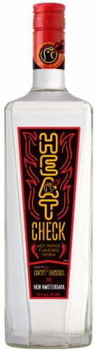 New Amsterdam Heat Check Hot Pepper Spicy Flavored Vodka Perspective: front