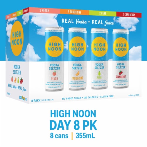 High Noon® Vodka Hard Seltzer Day Variety Pack Cans Perspective: front