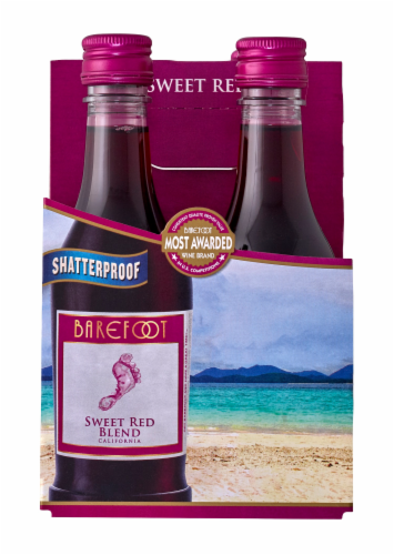 Barefoot Cellars Sweet Red Blend California 4 bottles / 187 mL - Kroger