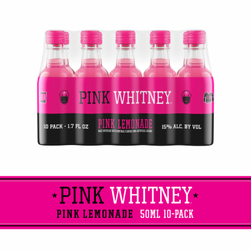 New Amsterdam Pink Whitney Lemonade Flavored Vodka Perspective: front