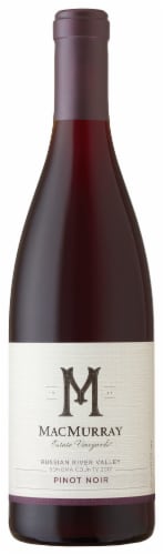 MacMurray Estate Pinot Noir Russian River Valley California Red Wine Perspective: front