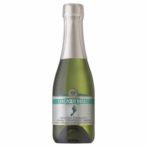 Barefoot Bubbly Moscato Spumante Champagne Perspective: front
