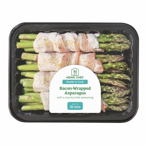 Home Chef Bacon-Wrapped Asparagus with Country Herb Seasoning Perspective: front