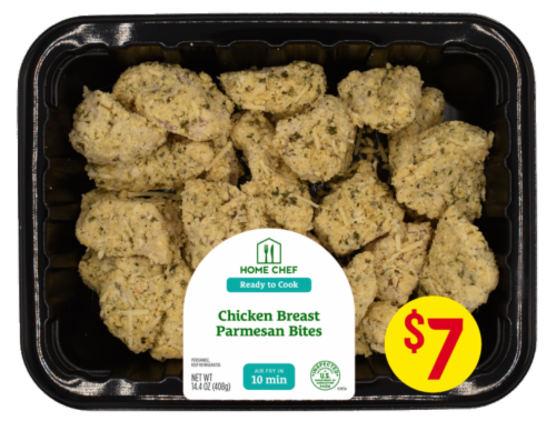 Home Chef Chicken Breast Parmesan Bites Perspective: front