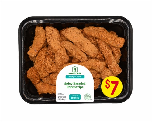 Custom Made Meals Spicy Breaded Pork Strips Perspective: front